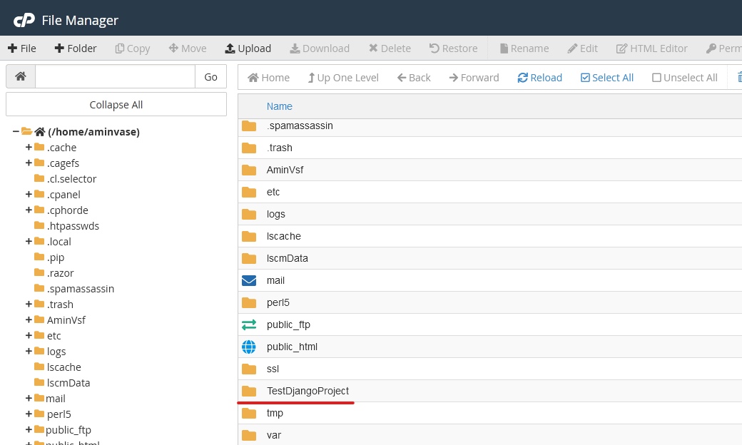 آپلود فایل های پروژه